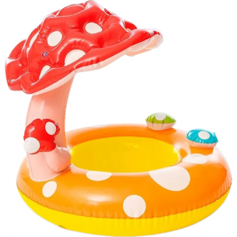 Детский надувной круг INTEX "ГРИБ" 69 см с навесом, от 1 до 2 лет Детский надувной круг INTEX "ГРИБ" 69 см с навесом, от 1 до 2 лет