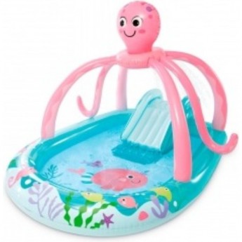 Игровой центр INTEX "ДРУЖЕЛЮБНЫЙ ОСЬМИНОГ" 234х183х150см с разбрызгивателем горкой и кольцами 229л до 54кг Игровой центр INTEX "ДРУЖЕЛЮБНЫЙ ОСЬМИНОГ" 234х183х150см с разбрызгивателем горкой и кольцами 229л до 54кг