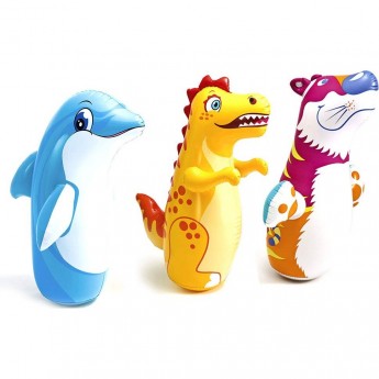 Игрушка надувная INTEX 44669 «Зверюшка-неваляшка», от 3 лет желтый Игрушка надувная INTEX 44669 «Зверюшка-неваляшка», от 3 лет желтый