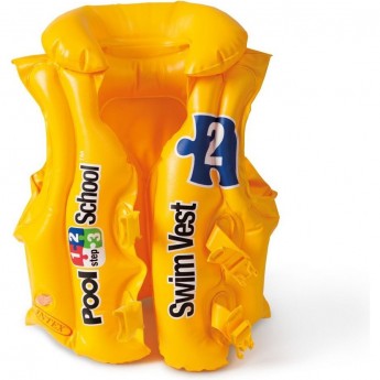 Жилет надувной INTEX 58660 «Школьник», 50 х 47 см, от 3-6 лет Жилет надувной INTEX 58660 «Школьник», 50 х 47 см, от 3-6 лет