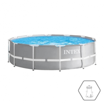 Каркасный бассейн круглый INTEX PRISM FRAME POOL 26702 305х76, фильтр-насос Каркасный бассейн круглый INTEX PRISM FRAME POOL 26702 305х76, фильтр-насос