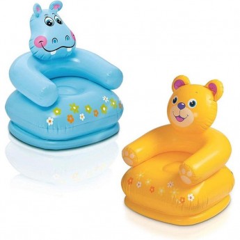 Кресло надувное INTEX «ВЕСЁЛЫЕ ЗВЕРИ» 68556, 65 х 64 х 74 см, от 3 до 8 лет, цвета микс голубой Кресло надувное INTEX «ВЕСЁЛЫЕ ЗВЕРИ» 68556, 65 х 64 х 74 см, от 3 до 8 лет, цвета микс голубой