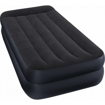 Надувная кровать INTEX PILLOW REST RAISED BED 64122 99х191х42см с подголовником, встроенный насос 220V Надувная кровать INTEX PILLOW REST RAISED BED 64122 99х191х42см с подголовником, встроенный насос 220V